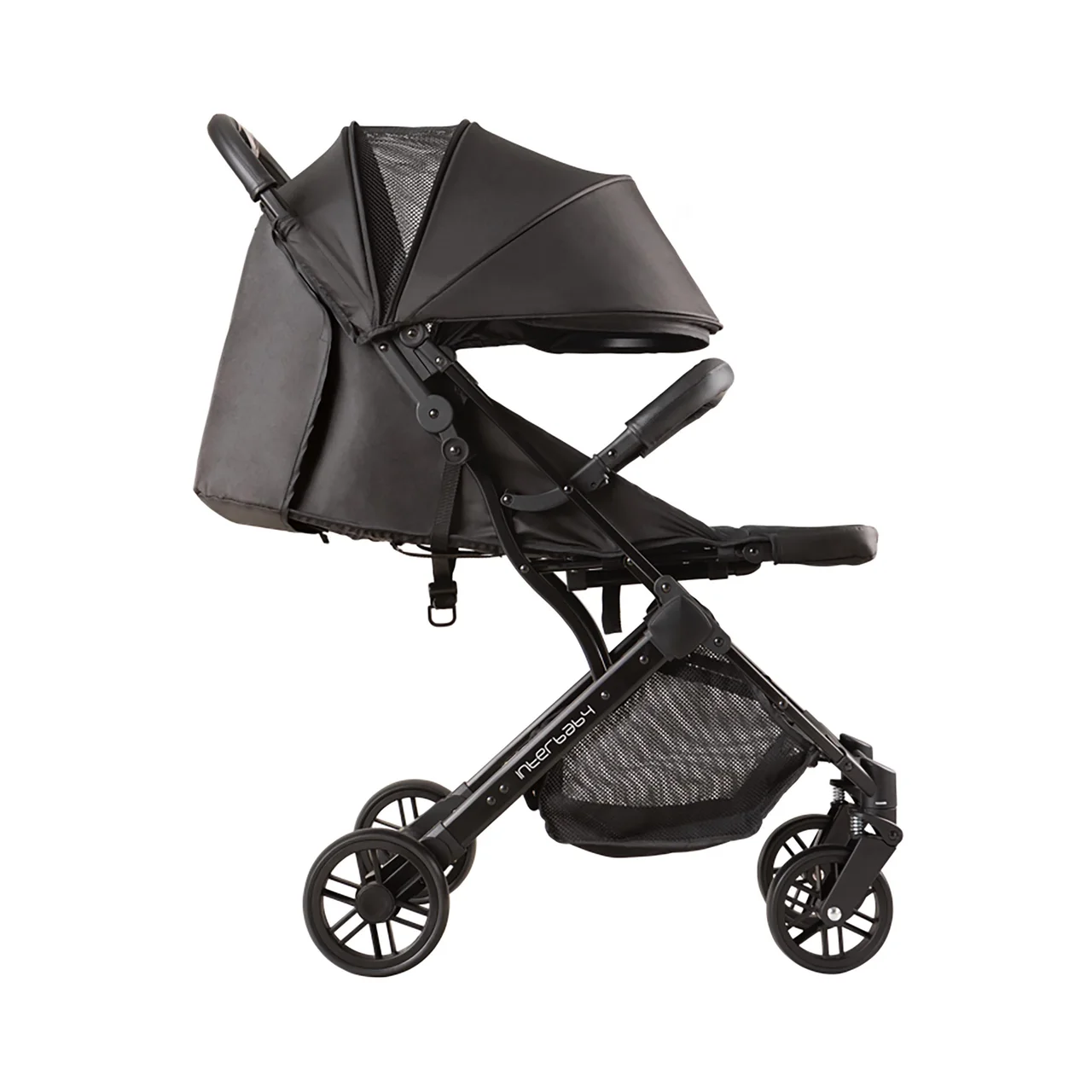 Silla paseo para bebes hasta 36 meses o 22kg Minimum Space Plus color negra.