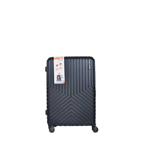 Maleta grande de policarbonato de 75 cm y 8 ruedas de color gris oscuro, AIRPORT ALCAMPO.