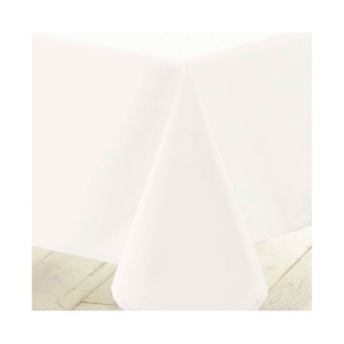 Mantel liso poliéster red 180 cm blanco. U10