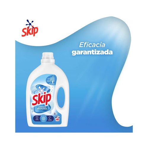 SKIP Detergente líquido para unos resultados impecables incluso en agua fria 40 lav. 1.8 l.