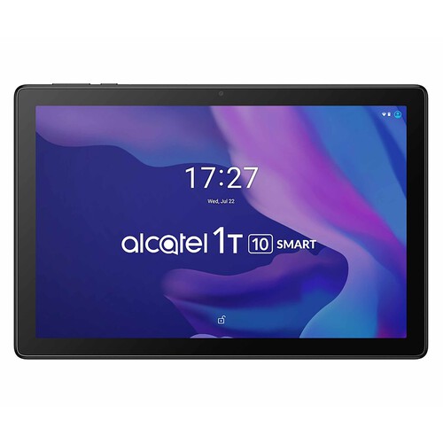 Tablet 25,4cm (10) ALCATEL 1T 10 SMART (8092XB) negro, Quad-Core, 2GB Ram, 32GB, MicroSD, cámara 2 mpx, Android 10.