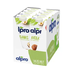 ALPRO Bebida de avellanas, 100% vegetal y baja en grasas saturadas 8 x 1 l.