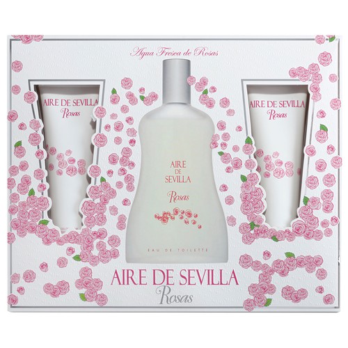 AIRE DE SEVILLA Rosas Estuche de colonia para mujer.