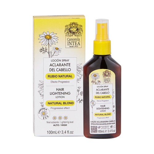 CAMOMILA INTEA Loción aclarante efecto progresivo del cabello castaño claro y rubio oscuro 100 ml.