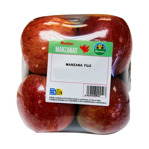 ALCAMPO CULTIVAMOS LO BUENO Manzana Fuji  bandeja 4 uds. 900 g.