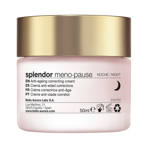 BELLA AURORA Splendor meno pause Crema de noche anti-edad y correctora 50 ml.