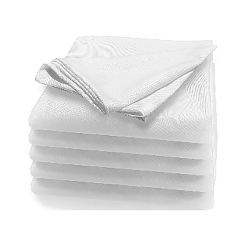 Servilleta de tela color blanco optical tacto algodón, ACTUEL
