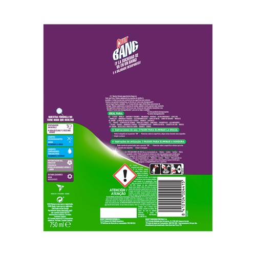 CILLIT BANG Limpiador quitagrasas multiusos CILLIT BANG 750 ml.