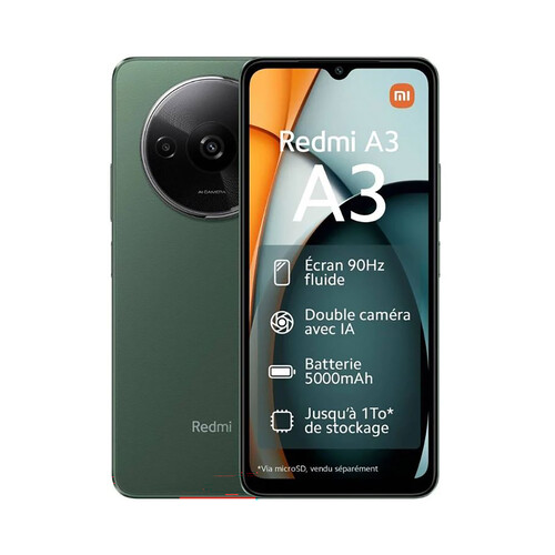 XIAOMI Redmi A3 verde, 64GB + 3GB 