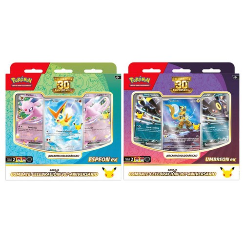 Pokémon mazo de batalla 30 aniversario, juego de cartas, POKEMON.