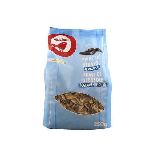 PIPAS DE GIRASOL AGUASAL TOSTADAS AUCHAN250 G