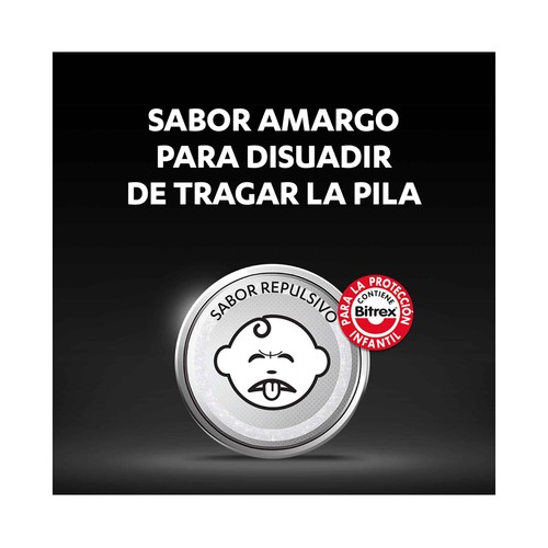 Pack de 2 pilas de botón de litio CR2032, 3V, DURACELL.