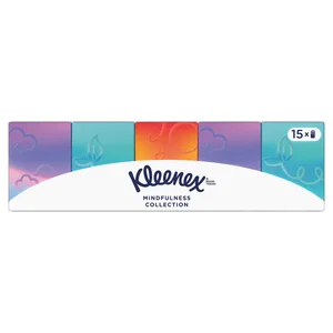 KLEENEX Pañuelos de celulosa mini KLEENEX collection 12 paquetes de 15 uds.
