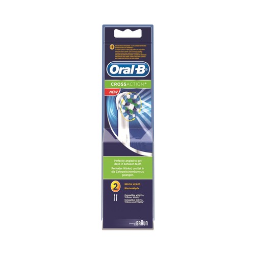 ORAL-B Crossaction Cabezal de recambio para cepillo de dientes eléctrico 2 uds.