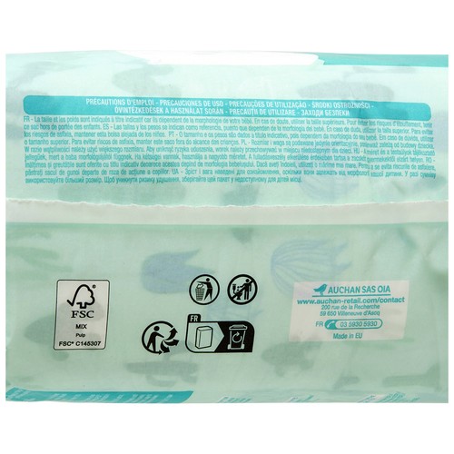 PRODUCTO ALCAMPO Baby sensitive Pañales talla 5 (11-25 kg) 28 uds.