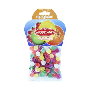 MIGUELAÑEZ Gominolas blandos en forma de lagrimas frutales sin gluten bolsa 150 g.