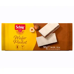SCHÄR Barquillos de avellana sin gluten SCHÄR 50 g.