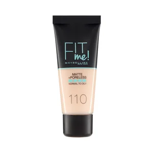 MAYBELLNE Fit me! tono 110 Base de maquillaje con acabado mate, para pieles normales a grasas.