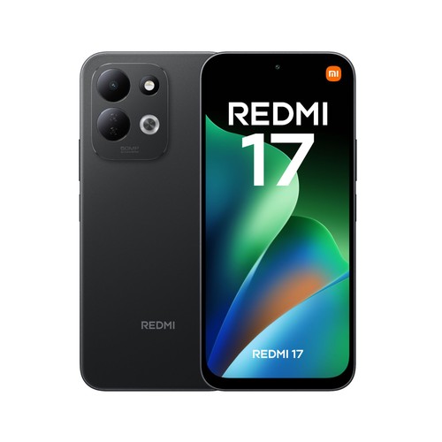 Smartphone XIAOMI Redmi 17, 4G, 128GB, 4GB RAM color negro, pantalla 17,53cm (6,9")