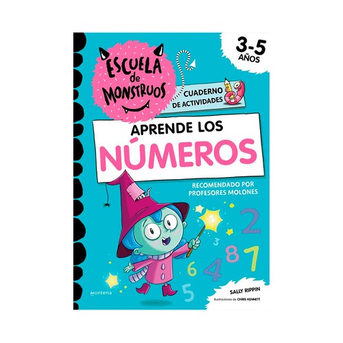 Aprende los números con Escuela de Monstruos, cuaderno de actividades. PENGUIN