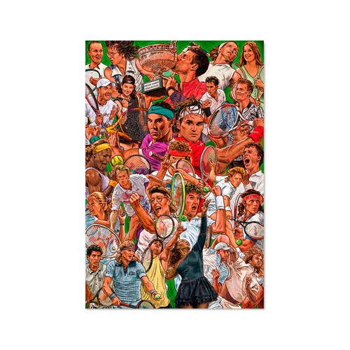 Póster de tenistas de leyenda, GRUPO ERIK.