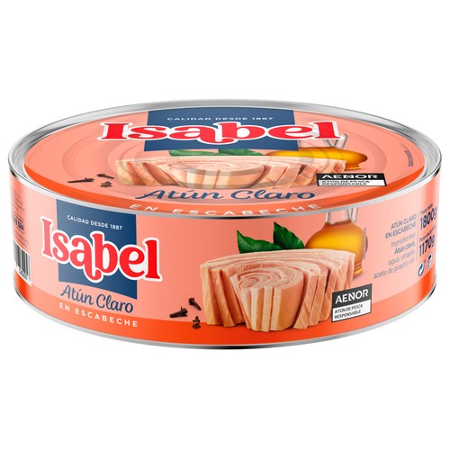 ISABEL Atún claro en escabeche lata de 1170 g.