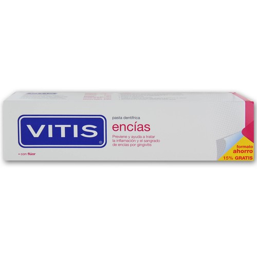 Dentífrico con flúor especial para encías sensibles VITIS 150 ml.