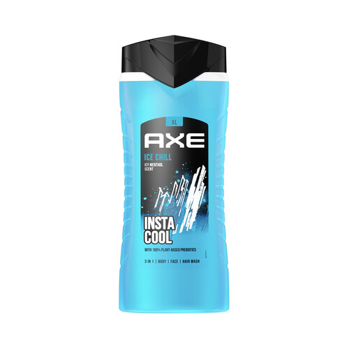 AXE Gel para baño o ducha con extracto de limón y menta refrescante AXE Ice chill 400 ml.