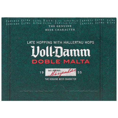 VOLL-DAMM Cerveza doble malta VOLL DAMM pack de 12 botellines de 25 cl.