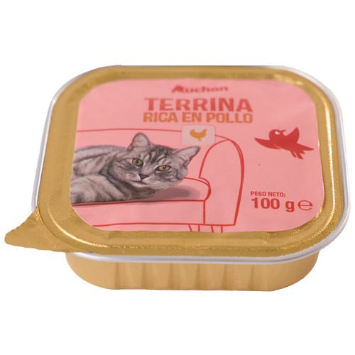 PRODUCTO ALCAMPO Alimento completo para gatos adultos, rico en pollo 100 g.