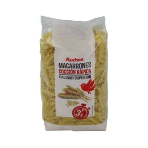 PRODUCTO ALCAMPO Pasta macarrones cocción rápida 3 minutos 500 g.