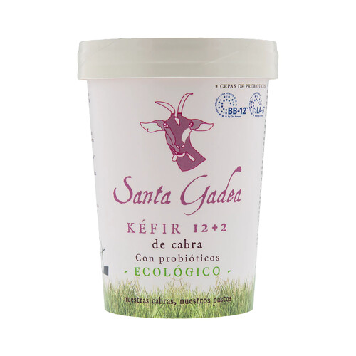 SANTA GADEA Kéfir de cabra ecológico con probióticos SANTA GADEA 420 g.