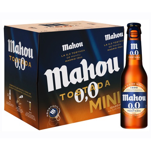 MAHOU 0.0 Tostada pack 12 bot. x 20 cl.