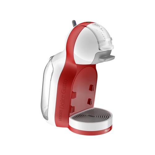Cafetera de cápsulas DOLCE GUSTO Mini Me DeLonghi EDG305 blanca/roja, automática, presión 15 bares, depósito de 0.8l.