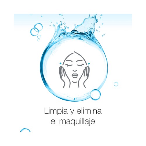 NEUTRÓGENA Hydro boost Agua micelar (desmaquillante facial) triple acción con ácido Hialurónico 400 ml. 