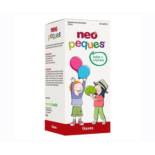 NEO PEQUES Complemento alimentico sabor manzana, para el alivio de los gases 150 ml.