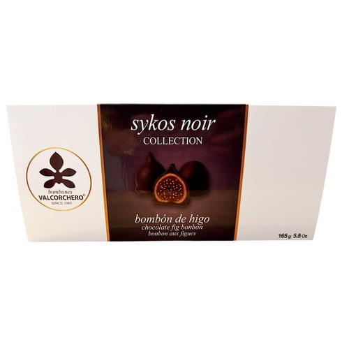 VALCORCHERO Bombones de higo con chocolate negro 165 g.