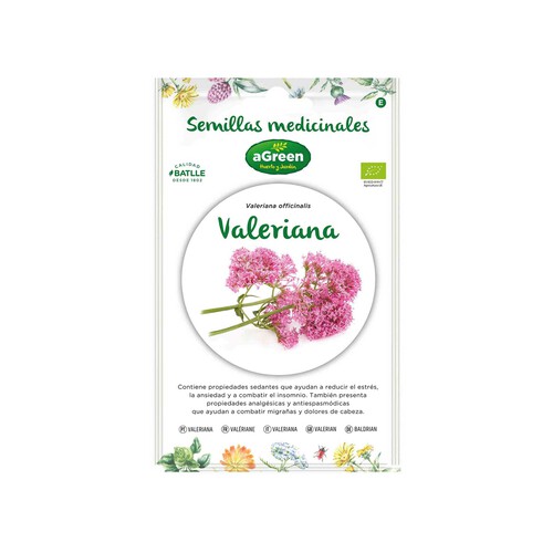 Semillas de Valeriana medicinal AGREEN HUERTO Y JARDÍN.