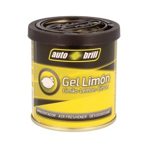 Ambientador en gel para coche en envase de lata y con olor a limón