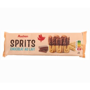 Imagen de PRODUCTO ALCAMPO Galletas sprtis parcialmente recubiertas de chocolate con leche 150 g.