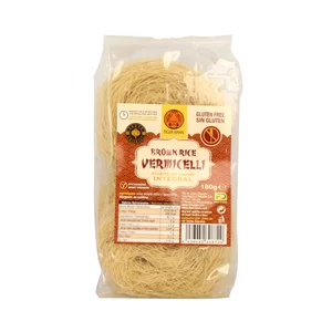 TIGER KHAN Pasta fideos de arroz integral sin gluten TIGER KHAN 180 g.
