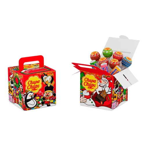 CHUPA CHUPS Caja de caramelos con palo mix sabores 103gr