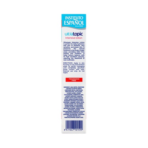 INSTITUTO ESPAÑOL Ultratopic Loción corporal hidratación intensiva, sin perfume 300 ml.