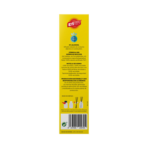 EFI PROTECT  Ambientador Insecticida de citronela 40 ml. 