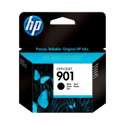 Cartucho de tinta original HP 901 CC653AE, negro.