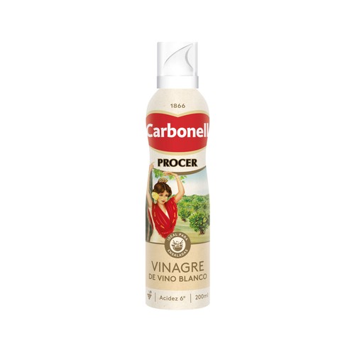 CARBONELL Procer Vinagre de vino blanco en spray 200 ml.