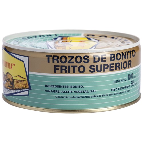 LA NUTRIA Bonito frito en escabeche lata de 650 g.