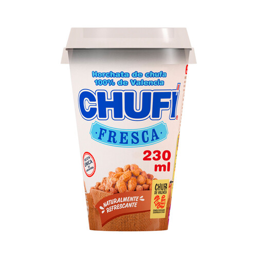 CHUFI Horchata fresca, elaborada con chufa 100% de Valencia CHUFI 230 ml.