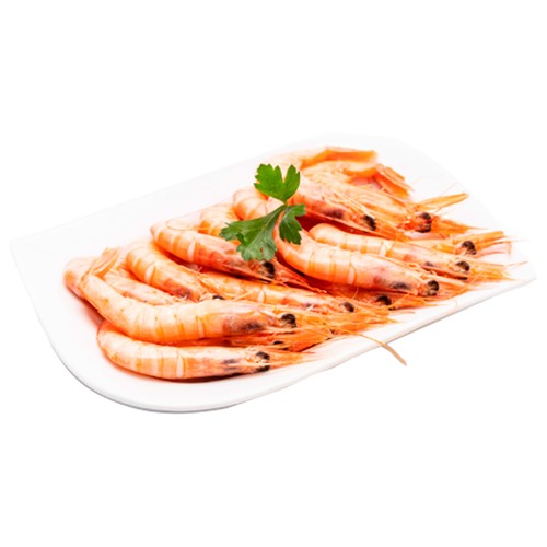 Gambas cocidas pequeña, calibre 130-150