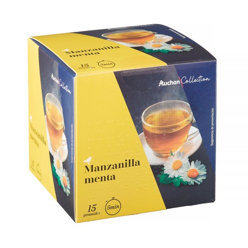 PRODUCTO ALCAMPO Collection Manzanilla menta 15 uds. 24 g.